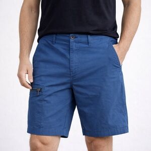 Weatherproof Blue Cargo Shorts Mens 34 Zipper Pocket Lightweight Outdoor